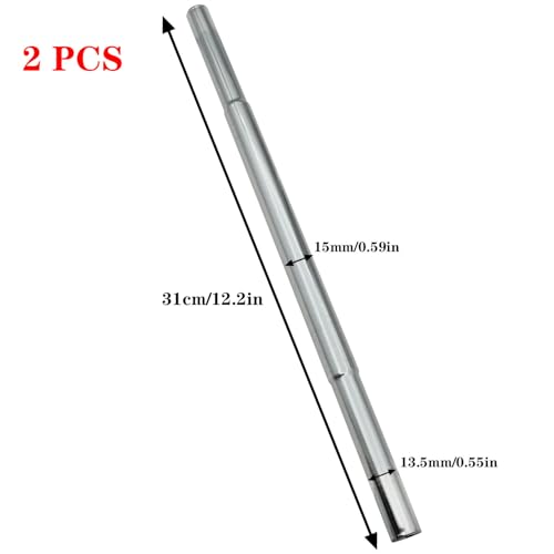 safycaby 2 PCS Golf Club Extensions Steel Shaft 12.2Inch Golf Putter Shaft Extension for Iron/Wooden Golf Repair and Replacement of Equipment Parts