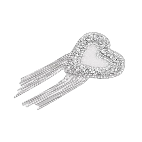 Image of ZGMYC Sparkly Rhinestones Metal Chain Nipple Cover with Tassel, Reusable Adhesive Pasties Sexy Bra Body Chain