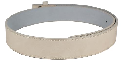 Image of BC Belts Leather Belt Strap with Vintage Distressed Texture 1.5 inch Wide with Snaps and without Buckle
