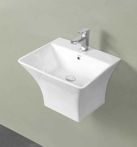 Clay Plus CUBIX - Premium Grade Ceramics One Piece Designer Half Basin (SQUARE) (B0CYTC99NM) Amazon Price History, Amazon Price Tracker