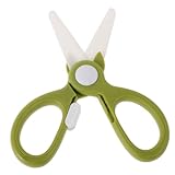 ABOOFAN Keramische Komplementärzschneider Gemüseschneider Tragbare Lebensmittelschneiderschere Küchenschere für Gemüseschere Schneidwerkzeug für Lebensmittel Nudelschere Keramik Grün