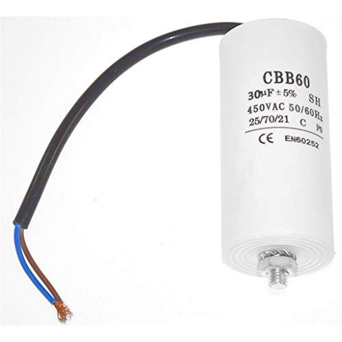 Ufixt Compatible con condensador universal de 30UF con conectores de cable de 22 cm