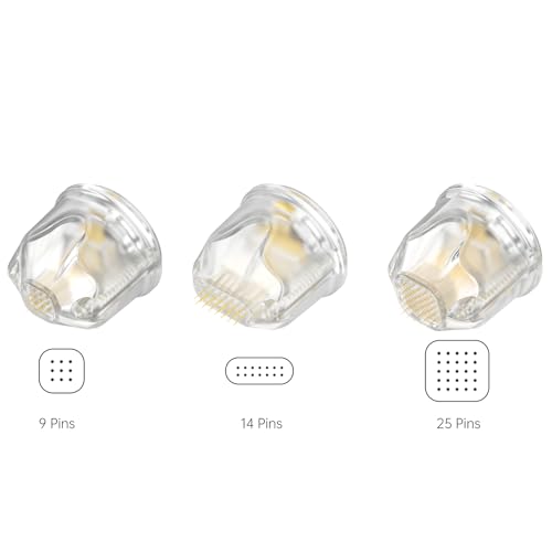 bio pen Q2 Cartridges 25 Pins - 10 Stück für 25 Pins ist ideal für die Pflege der Wangen oder des gesamten Gesichts - Authentische bio pen Q2 Patronen (10 Stück, 25 Pins für bio pen Q2)