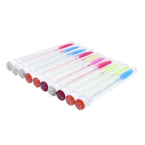 SOESFOUFU 10pcs Lash Brush Tube Set Mascarabottle Makeup Applicator Sticks Eyelash Tube for Extension Brush Tool Beauty Makeup Tool Assorted Colors