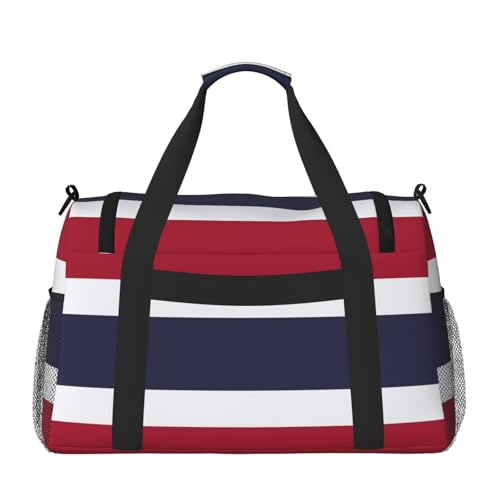 Thailand Flag print Travel Duffle Bag Gym Bag for Women,Puffer Tote Bag,Weekender Overnight Bag Organizer2