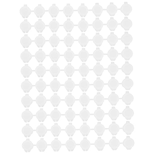 HOMSFOU Practical Paint Strips Lids 40pcs Mini Empty Paint Cups Easy Wash Material