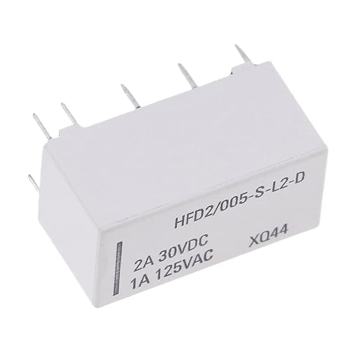 Relé biestable 12V DPDT interruptor electromagnético HFD2/005-S-L2-D de dos posiciones 2