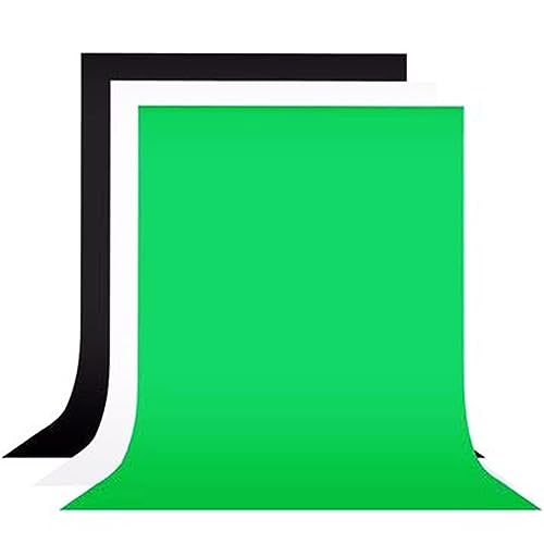 Hanumex® Versatile 3-in-1 Photography Backdrop Combo – White, Green, and Black (8×10.5 ft Each) Polyester Cloth for Content Creator, Photographer to Make Interesting Videos and Mesmerizing Photos Hanumex® Versatile 3-in-1 Photography Backdrop Combo – White, Green, and Black (8×10.5 ft Each) Polyester Cloth for Content Creator, Photographer to Make Interesting Videos and Mesmerizing Photos