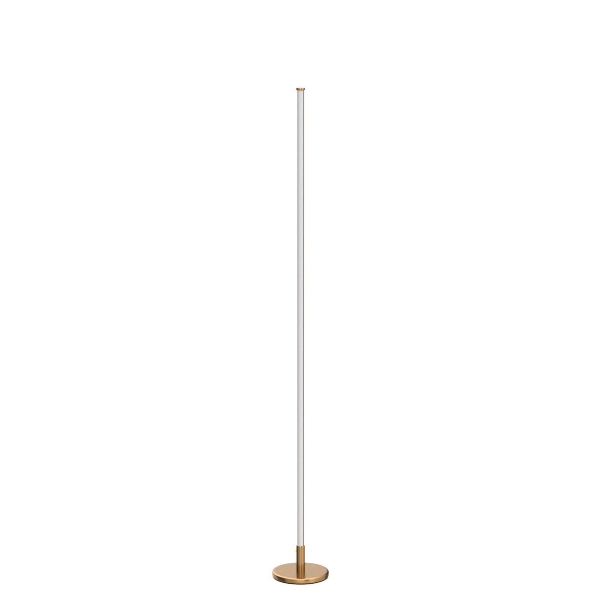 TACAHE Minimalistyczna Narożna Lampa Podłogowa - 2700K-6500K Regulowana Dioda LED - Nowoczesna Lampa Stojąca do Stylizacji Wnętrz z Pilotem do Salonu, Sypialni - 57" (145 cm) 12W - Złoto