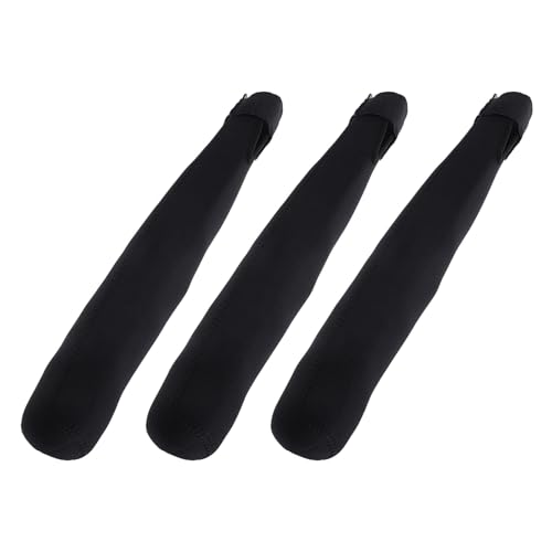 Housse de batte de baseball noire lot de 3 étuis de protection légers pour softb