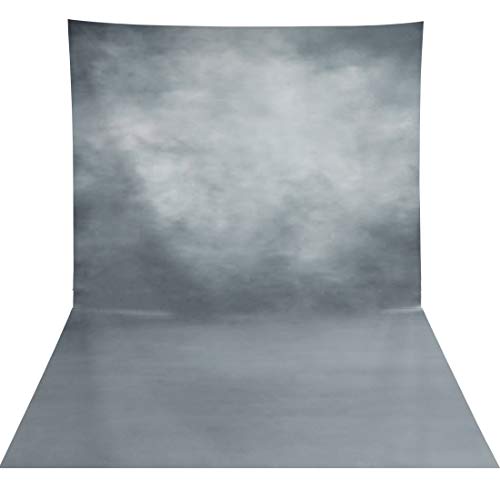 1,5 x 2,1 m Old Master Stoff weiß grau Fotografie Hintergrund moderne Musselin abstrakte Textur Hintergrund für professionelle