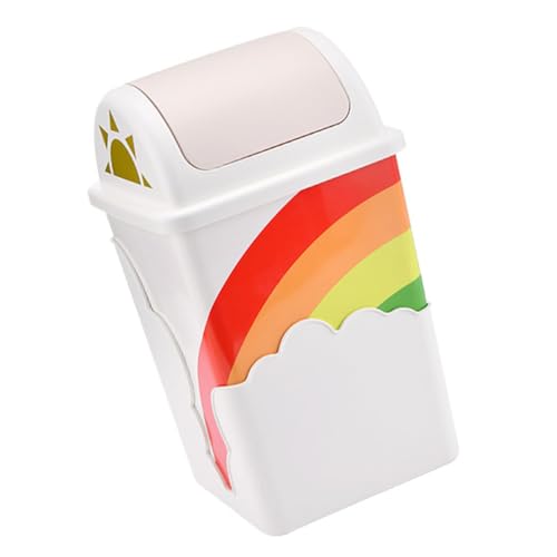 Poubelle à grande capacité Garneck avec couvercle plastique créatif et étanche