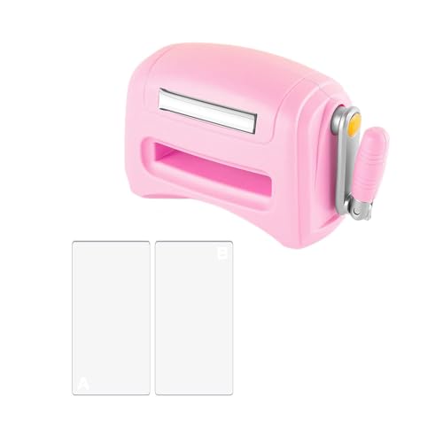 Die Cutting Machine, Mini Embossing Machine for DIY Paper Card Decorative Craft Scrapbooking (Pink)