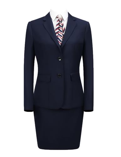 Women's 2-Piece Blazer & Skirt Suit for Ladies - Formal & Casual Business Wear