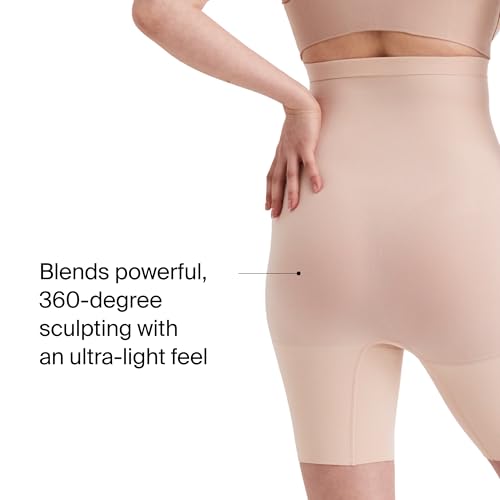 SPANXsculpt Seamless Power High-Waisted Mid-Thigh Short - Lightweight, All-Day Comfort - Core Control Shapewear