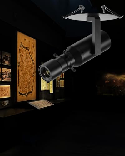 Image of LED Track Light Head, 18W Shapeable Light, Adjustable Directional Aperture Shape for Museum Art Gallery Exhibition Art Picture 4000K