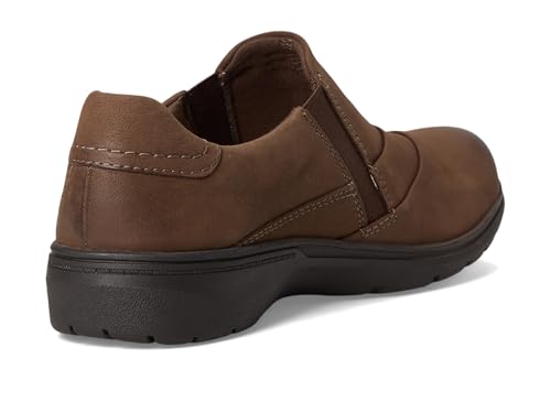 Clarks Clarks Collection Women's Carleigh Abby Loafer, Mushroom Nubuck, 7.5 M US
