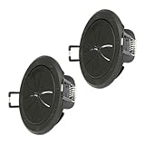 Construct Pro Speedy’Z Spring-Lock 2” Cable Pass Through Port (Black/Pair)