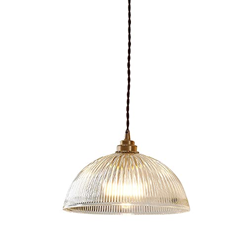 Lámpara de techo vintage de vidrio semicircular contra luz deslumbrante