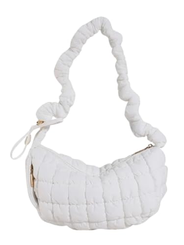 Image of Puffer Tote Bag Shoulder Bag for Women Crossbody Nylon Quilted Puff Tote Bag Hobo Handbag Lightweight
