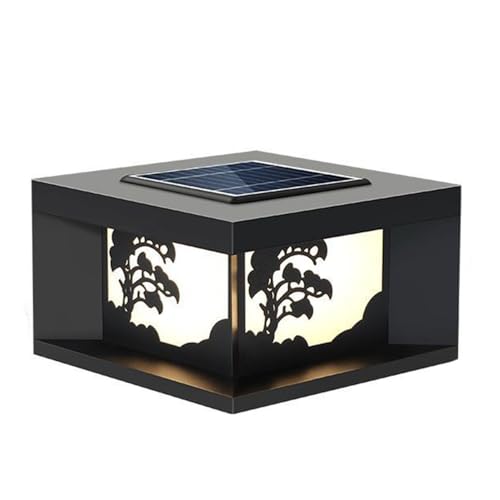 Éclairage solaire extérieur IP65 style industriel post-poteau