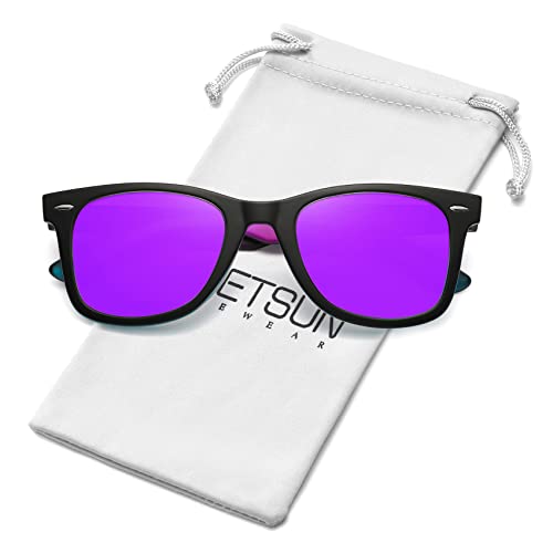 Image of MEETSUN Polarized Sunglasses for Women Men Classic Retro Square Frame Driving Sun Glasses UV Protection