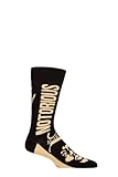 Biggie Smalls Unisex Adult Crown Ankle Socks (8, 12) (Black/Gold)