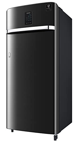 Image of Samsung 209L 3 Star Inverter Direct-Cool Single Door Digi-Touch Curd Maestro Refrigerator Appliance (RR23C2J33BX /HL,Luxe Black)