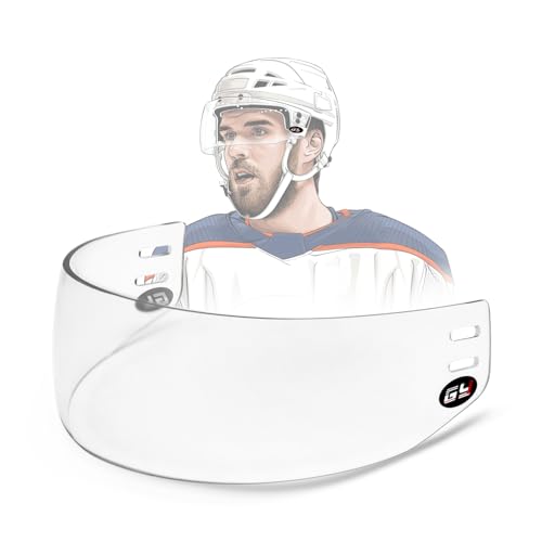 GY Hockey Visor Clear Hockey Helmet Visor Youth Ice Hockey Half Face Visor Adult Inside Anti-Fog/Outside Anti-Scratch