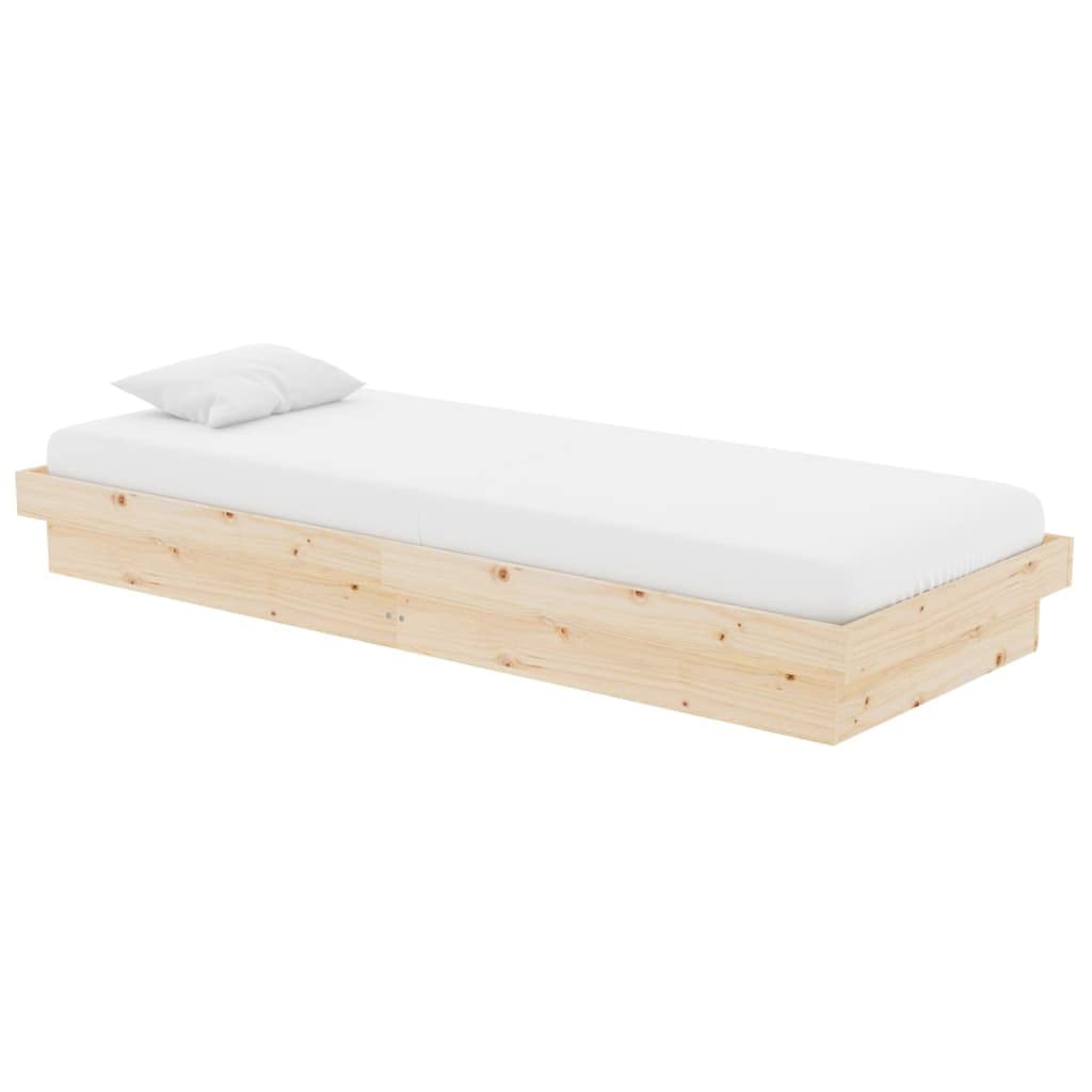Lite drewno sosnowe rustykalny urok 75x190 cm Brąz