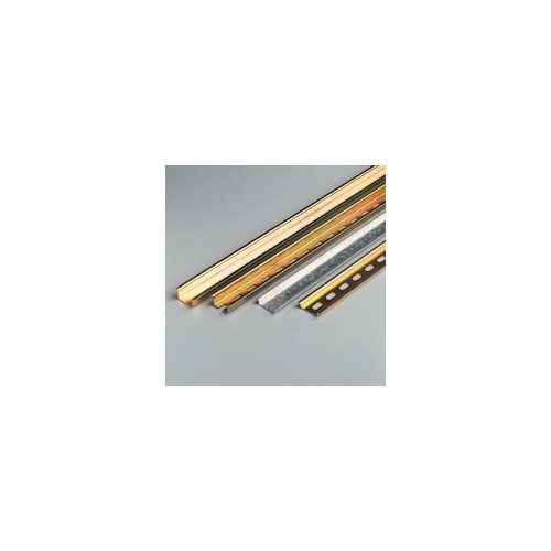 Profilé DIN simetrico lisse 35x15 noir pour rail de montage électrique en armoire métallique