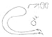 Crystal OR Black & Silver beaded Eyeglass Holder 28" on 19 strand wire, Eyeglass chain, leash (Crystal)