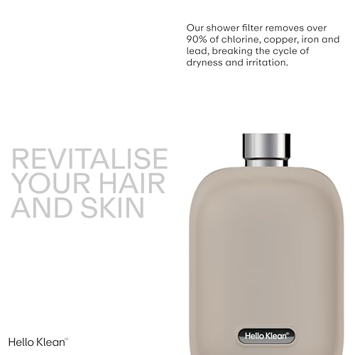 Hello Klean Shower Filter in Beige, Filter Unwanted Metals, Chlorine & Impurities Found in Water - Image 2