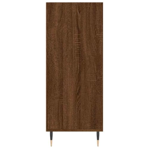 Buffet chêne marron pour optimiser les petits espaces meuble rangement 90 cm