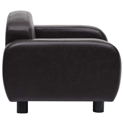 Canapé pour chien en cuir synthétique chic et bois durable