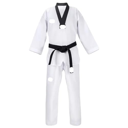 Traje De Judo Trajes de Judo, ropa, uniformes blancos Taekwondo, Karate, Dobok, talla adulta, uniforme Gi manga larga Unisex(XXL-180CM)