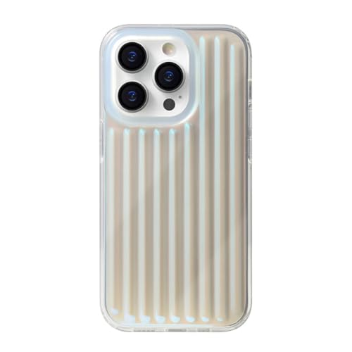 Coque silicone souple iPhone 14 Pro Max antichoc effet ondulé laser