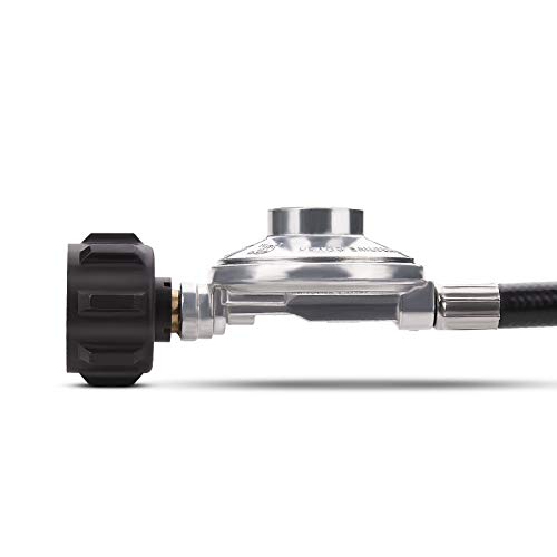 Shirbly-Regulator-Propane-Hose-QCC1-Type1-Connection-Propane-Gas-Regulators-for-LP-Gas-Grill-Heater-and-Fire-Pit-Table-38-Female-Flare-Nut-10-Feet