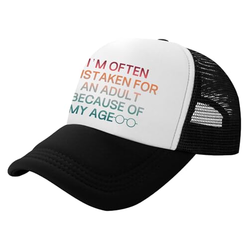 Image of Funny Trucker Hats,Trucker Hat Baseball Cap for Women Snapback Adjustable Hat Humor Gift Men