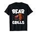 Bear Grills Survival BBQ Barbacoa traje divertido Camiseta
