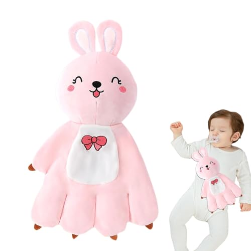 Mdikawe キッドスリーピングパーム、赤ちゃんなだめる枕 | パームをなだめるかわいい動物の睡眠パーム赤ちゃんの睡眠補助,驚愕防止睡眠コンパニオンおもちゃ、なだめるような手枕、驚愕を防ぎ、子供、男の子、女の子の睡眠を促進します。