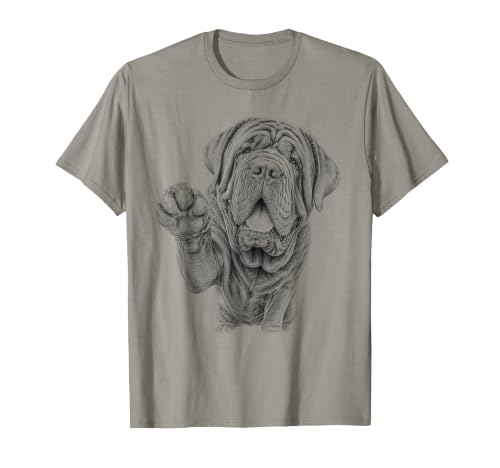 Neapolitan Mastiff Sketch Graphic T-Shirt