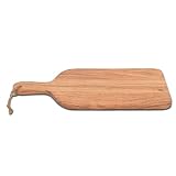 Servir alimentos en esta tabla de cortar de madera te hará destacar durante reuniones para barbacoa o cualquier día festivo.