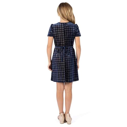 Speechless Girls' Short Sleeve Knit Boucle Party Dress2