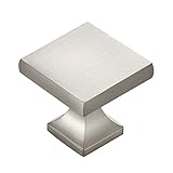Home Expert 25 Pack Cabinet Knobs Brushed Nickel Kitchen Cabinet Knobs Silver Knobs for Dresser Drawers Kitchen Hardware for Cabinets Square Drawer Pulls