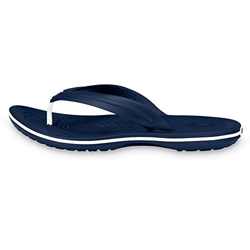 Image of Crocs Unisex's Clock Band Flip, Navy, 33.0 cm