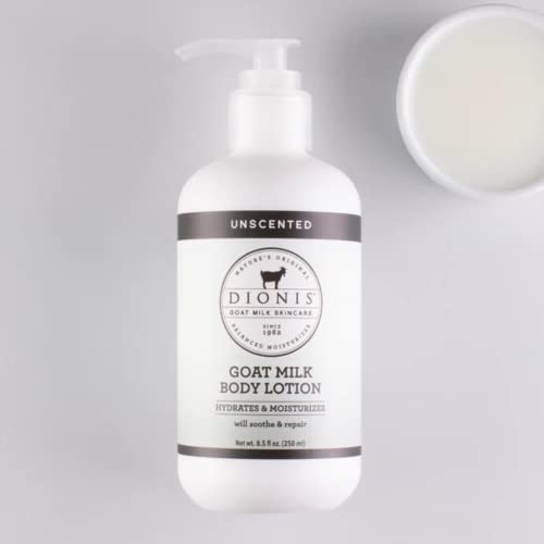 Dionis Goat Milk Skincare Unscented Body Lotion - Lotion For Hydrating & Moisturizing Dry, Sensitive Skin - Made In The Usa - Cruelty Free, Paraben Free, Fragrance Free Body Lotion With Pump, 8.5 Oz #TOP1