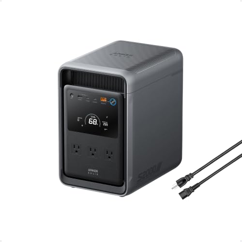 Anker SOLIX S2000 Portable Power Station with AC Cable, 2,010Wh, 1,500W | 2,010Wh LiFePO4 Battery...