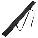 TOYANDONA Bolsa para Espada Ninja Estilo JaponéS De PoliéSter Negro 136Cm Cubierta Protectora De Espadas Y con Correa De Hombro para Transporte CóModo