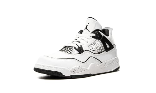Nike Jordan Preschool Air Jordan 4 Retro PS DC4100 100 DIY - Size 11.5C White/Black-Volt4